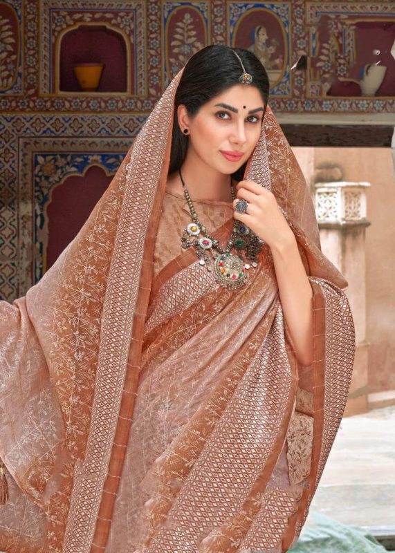 Tissue Silk Jacquard Border Saree