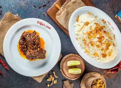 Beef Chaap with Plain Polao