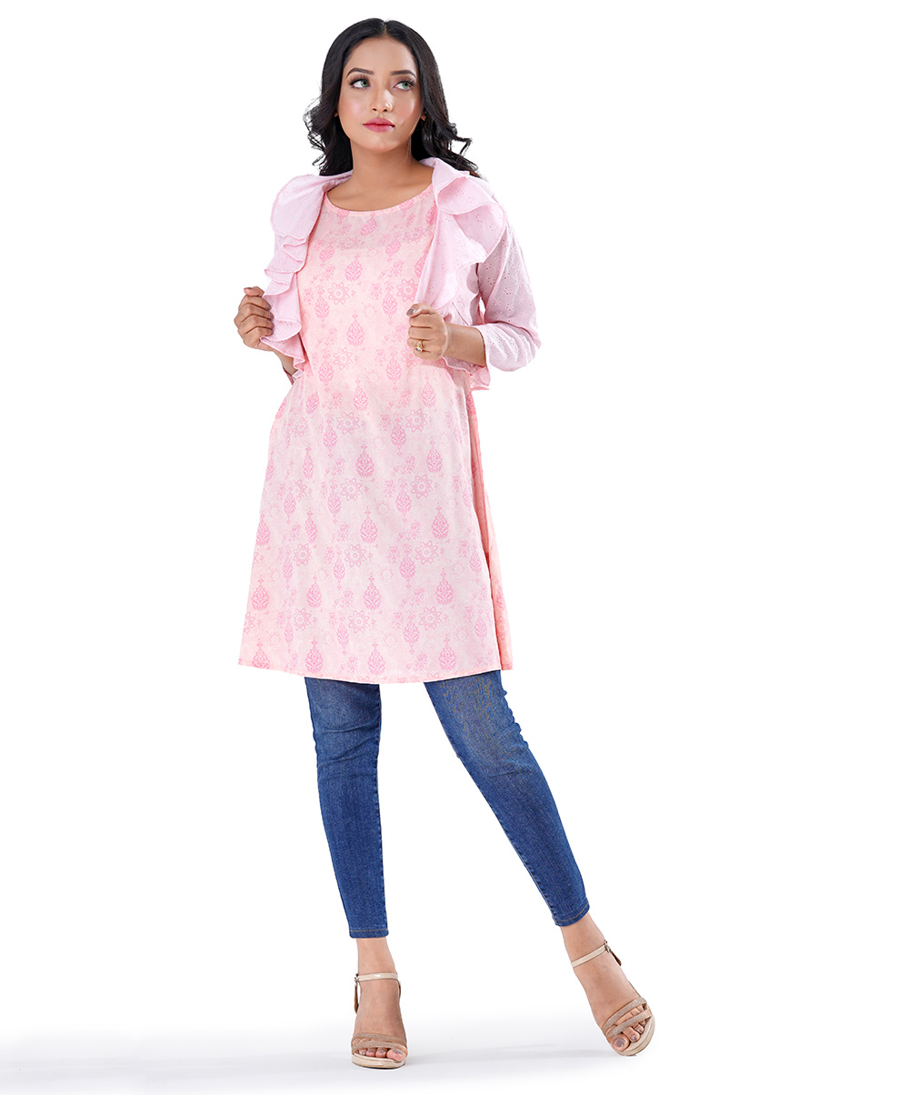 PInk Silk Tunic