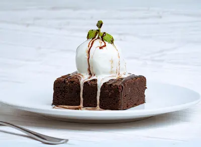 Brownie with Ice Cream