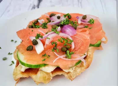 Salmon Croiffle