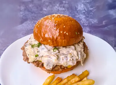 Beef & Mushroom Burger