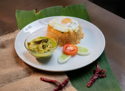Chicken Green Curry Fried Rice