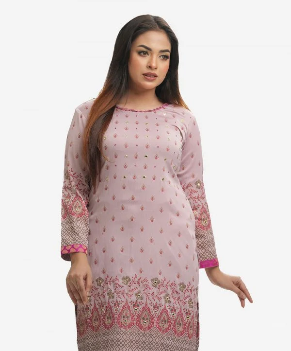 Pink Joom A-line Kameez