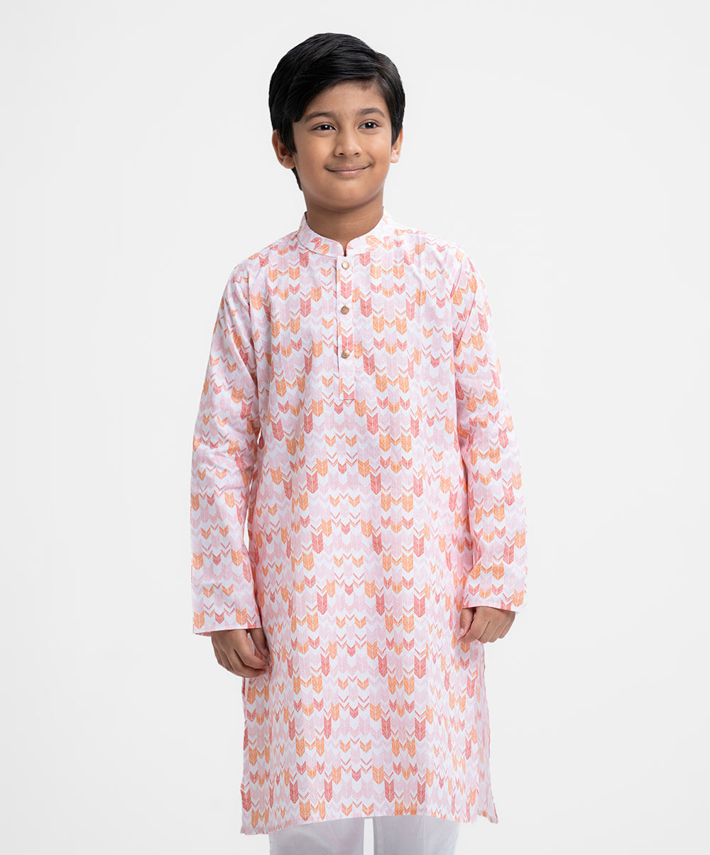 Pink Cotton Panjabi