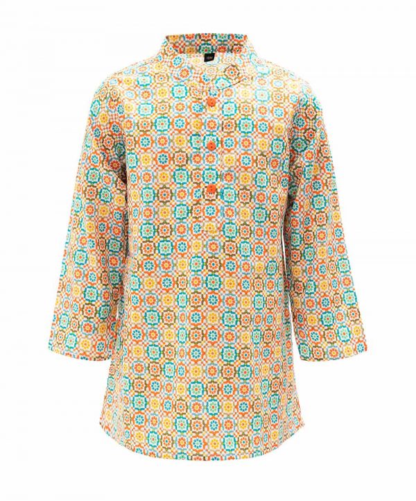 Printed Cotton Newborn Panjabi