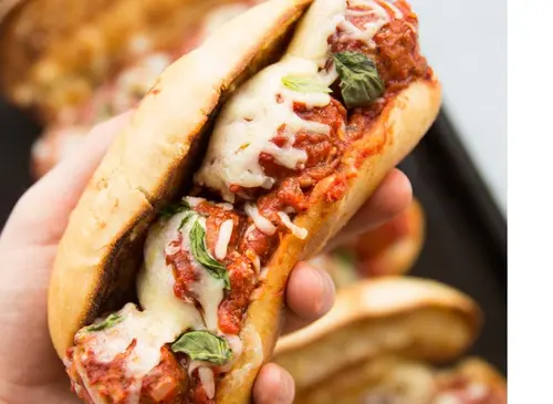 Beef Meatball Sub Sandwich