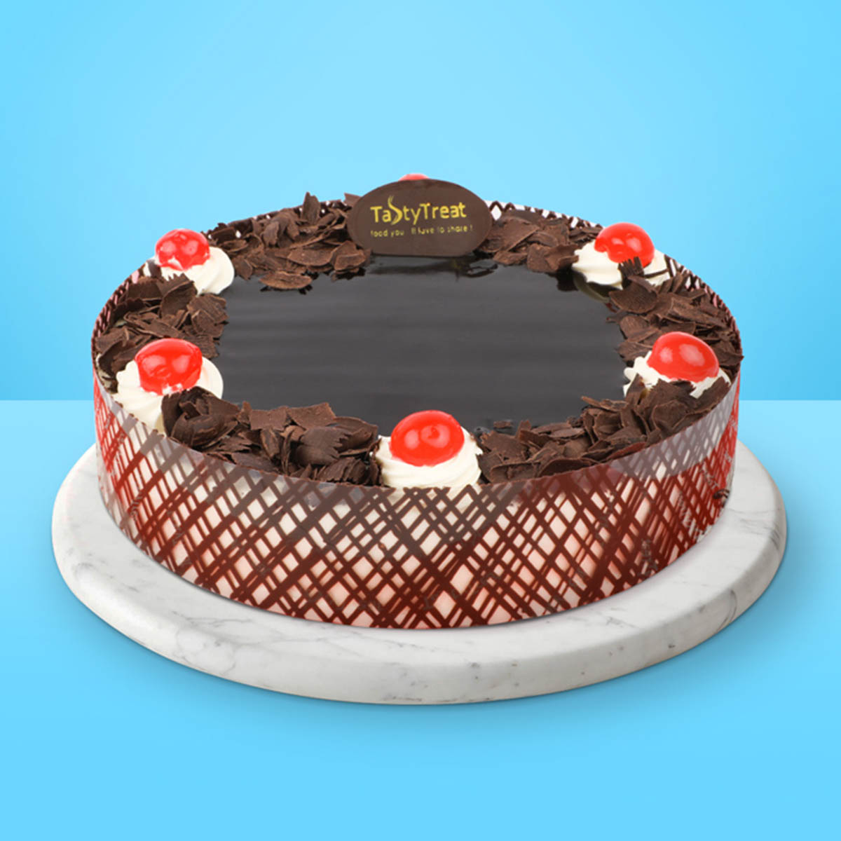 Vintage Black Forest 500 gms Birthday Cake by CakeSquare |Send Cakes Online  | Same day deliveryery - Cake Square Chennai | Cake Shop in Chennai