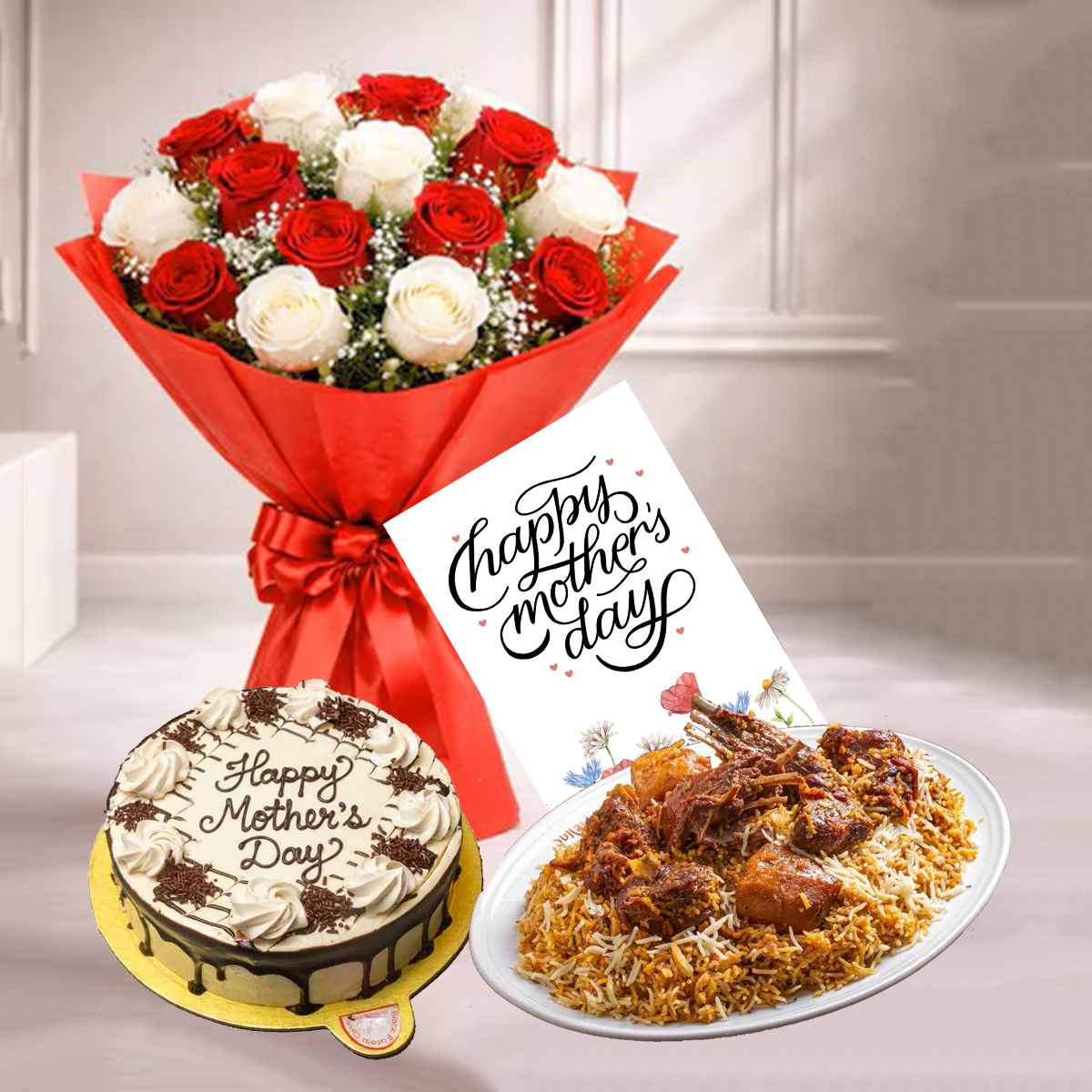 Valentine's Combo With Fruits and Flower