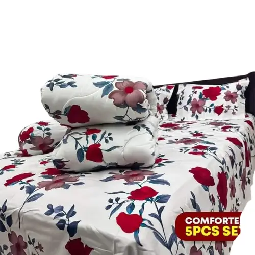5 In 1 Combo Twill Cotton Comforter Set