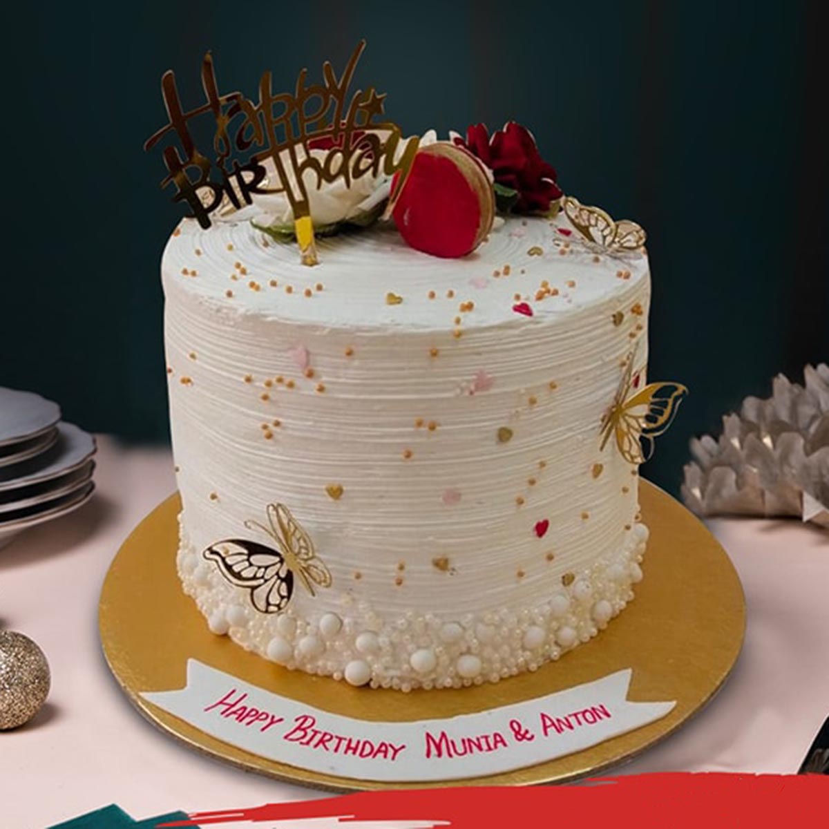 Choco-Vanilla Cream Cake