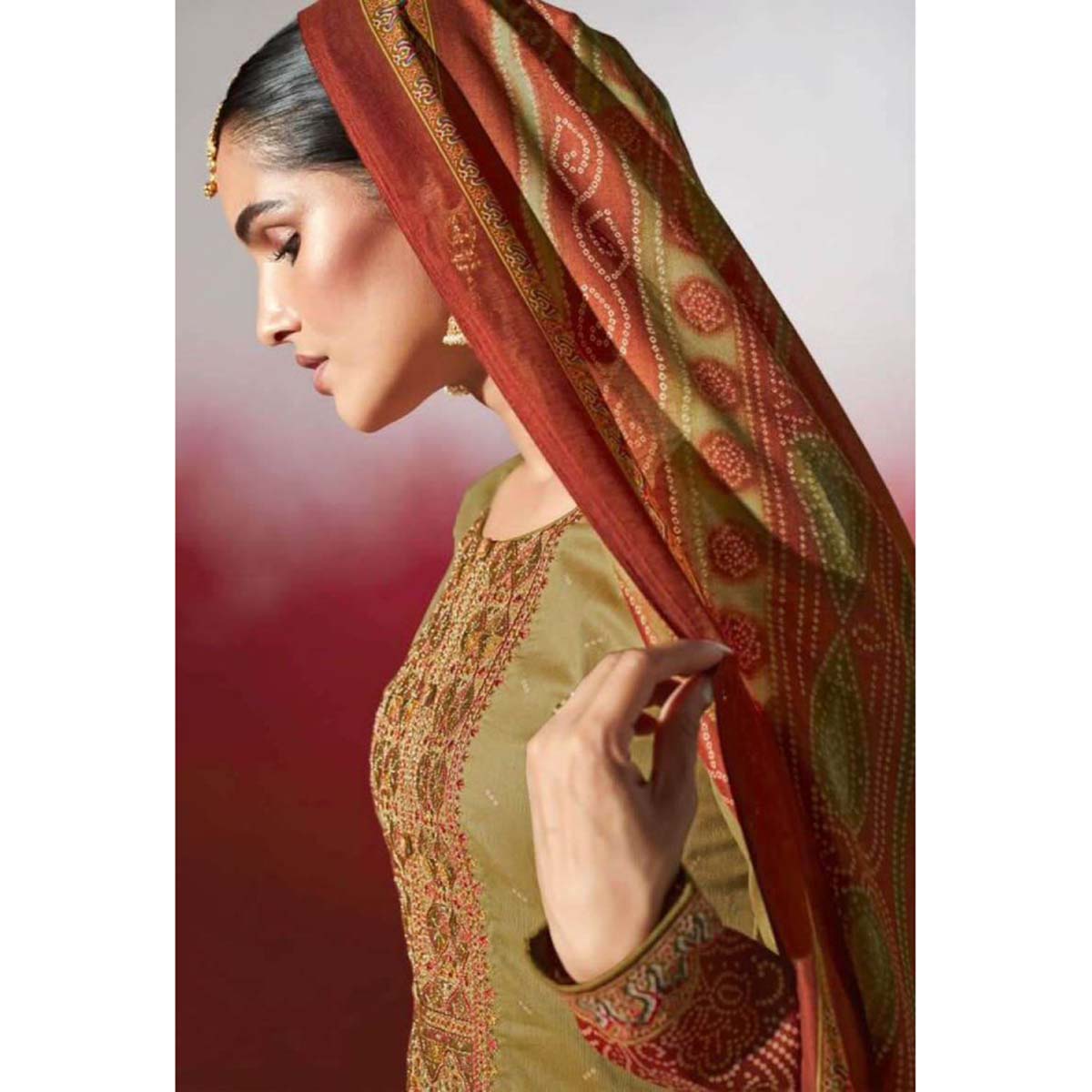 Jam Satin Digital Print Salwar Suits