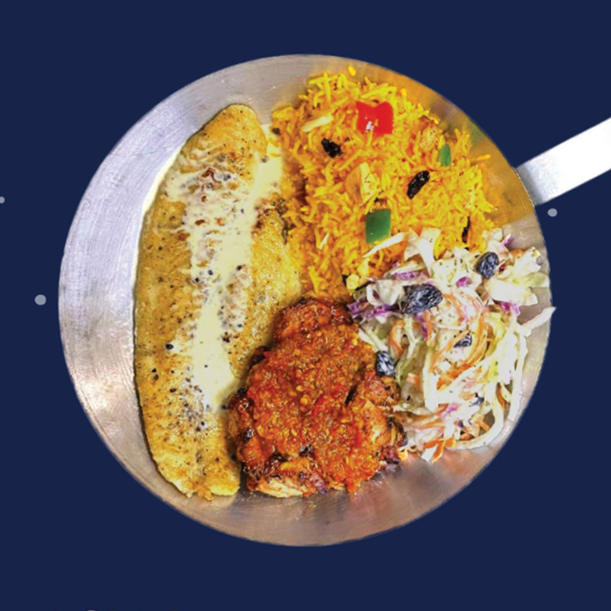 Grilled Peri - Peri Chicken with Grilled Dory