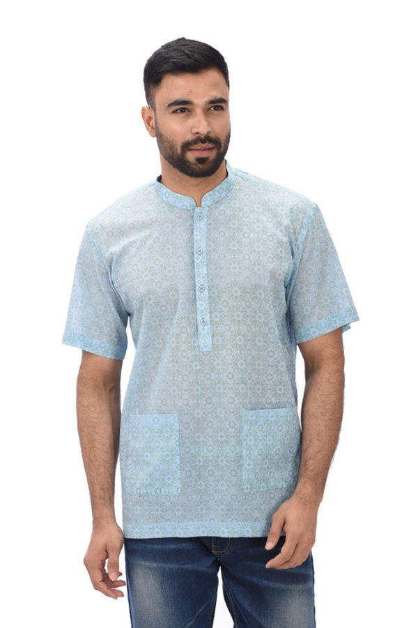 Paste Green Voile Printed Fatua