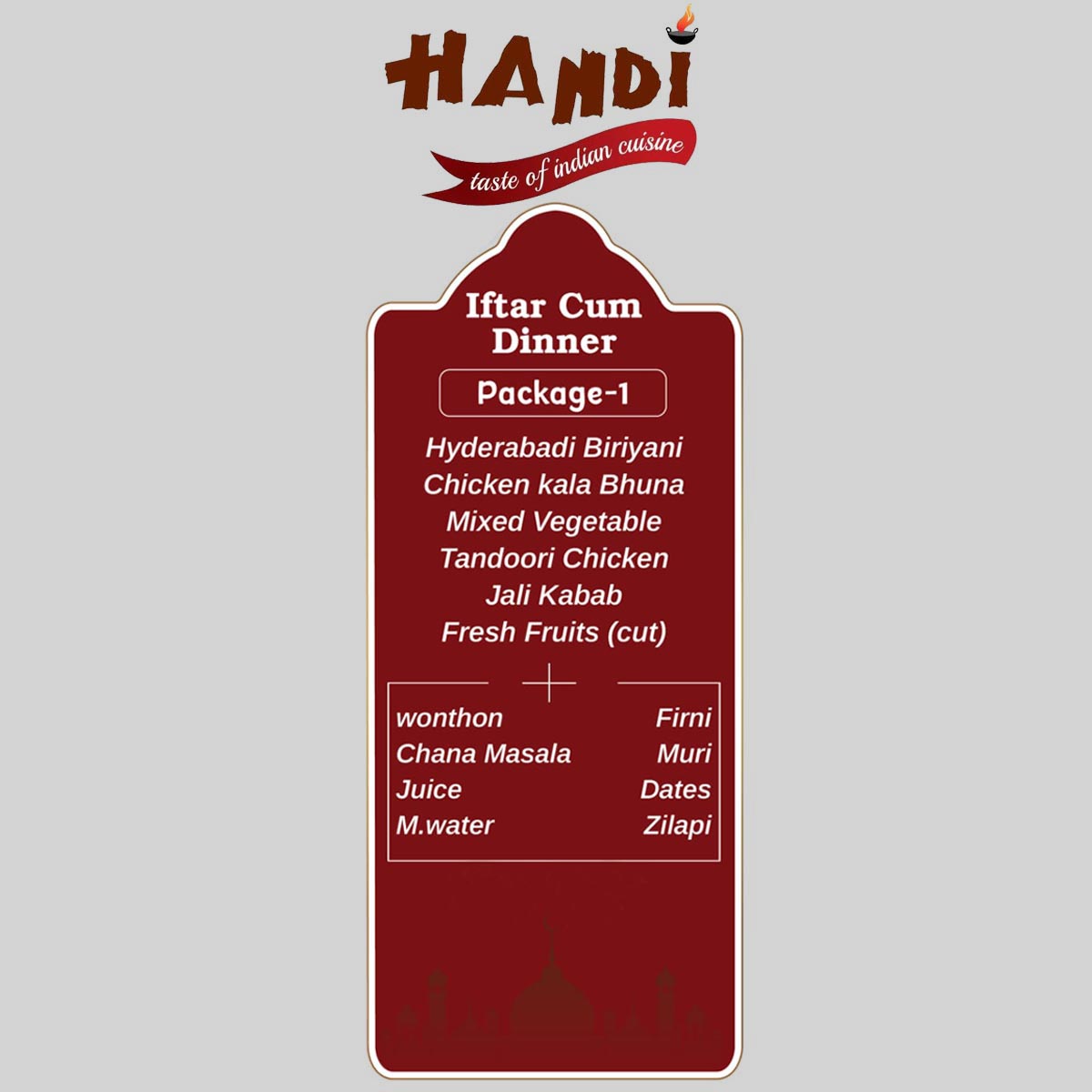 Iftar Cum Dinner 1 - Handi