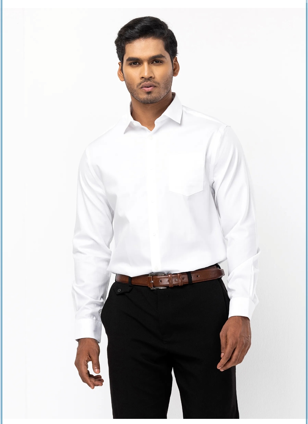 White Cotton Executive Formal Shirt