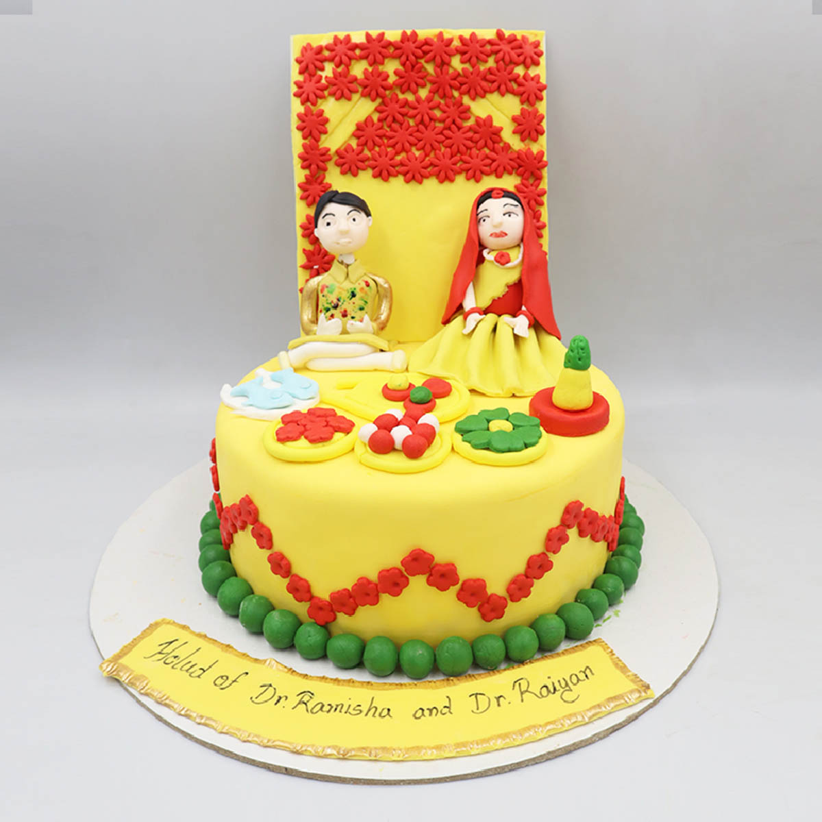 Wedding Cake ( Holud Sondha Theme )