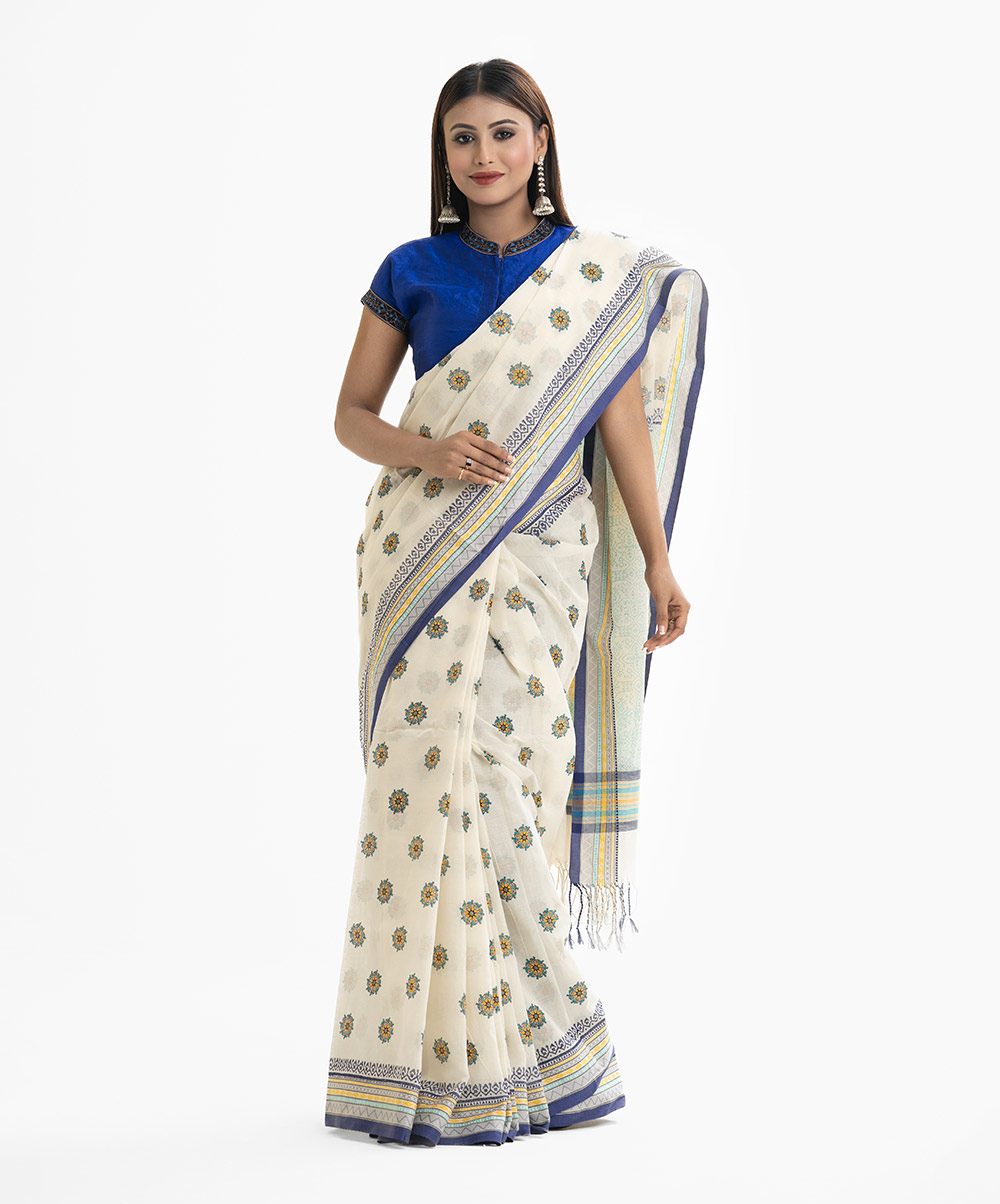 White Cotton Saree