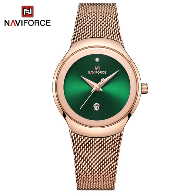 Naviforce 5004 – RoseGold Green