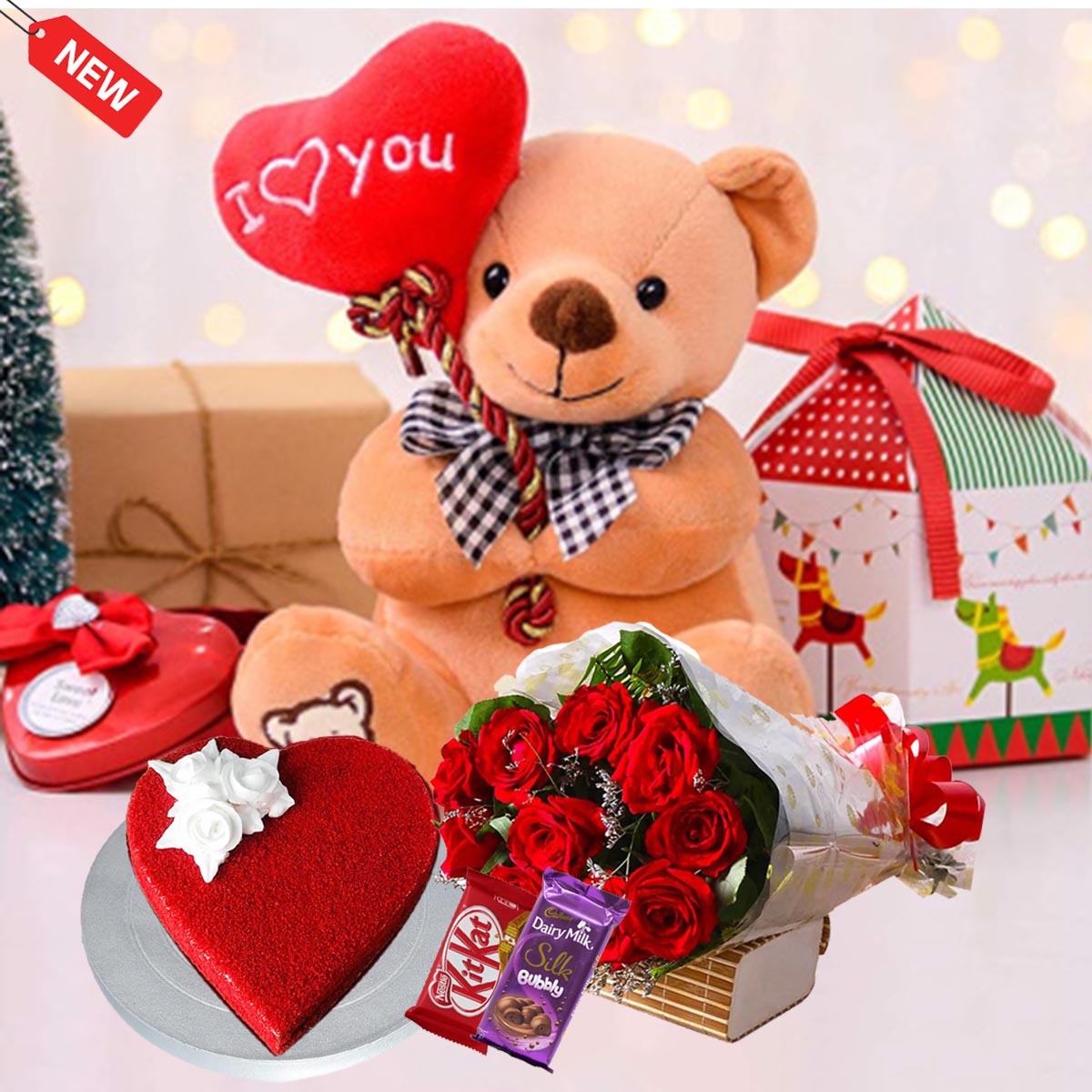 Brown Teddy Bear Combo