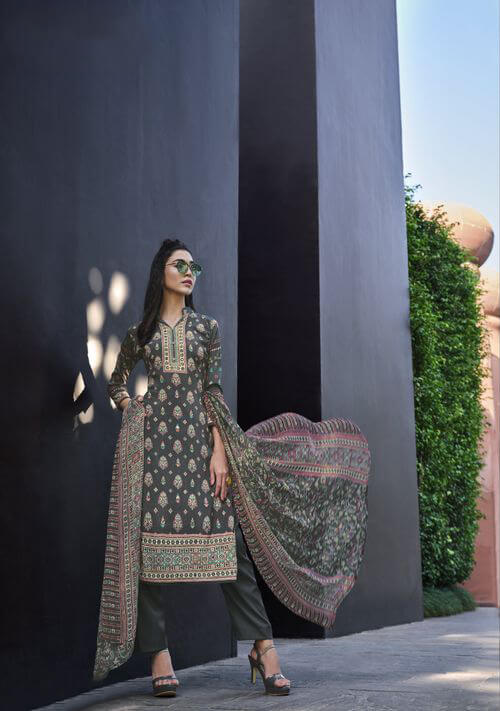 Pure Crepe Digital Print Salwar Suits