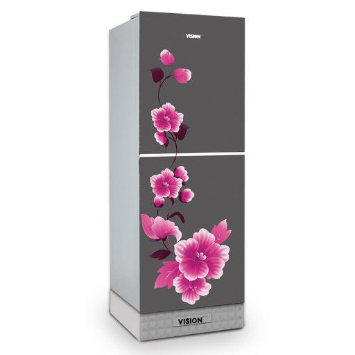 VISION Glass Door Refrigerator RE-180 Liter  Mirror Iris Top Mount