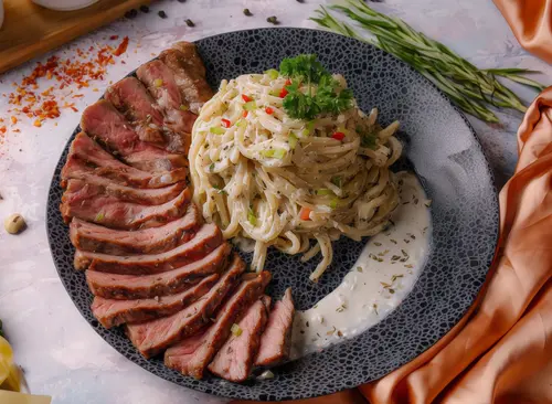 Rump Steak Pasta