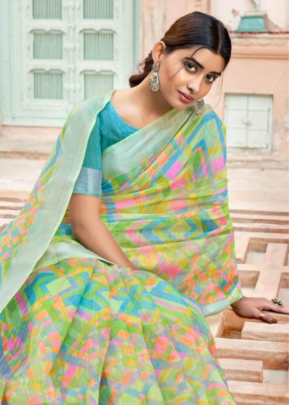 Sonakshi Satin Patta Saree