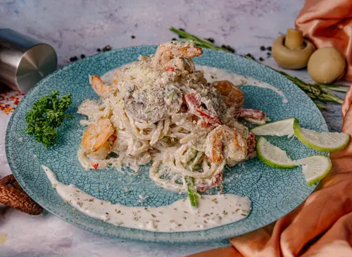 Spicy Shrimp Aglio Olio