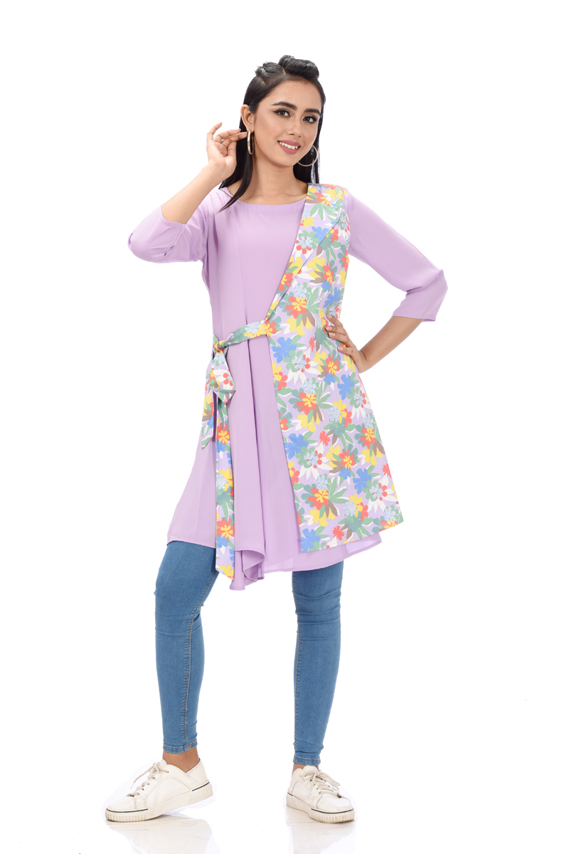 Lavender Georgette Top