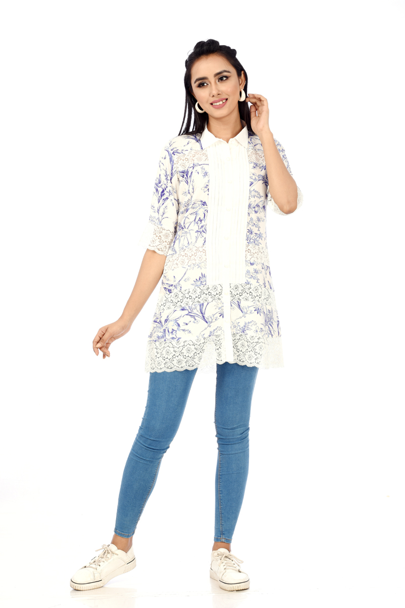 White Linen Top