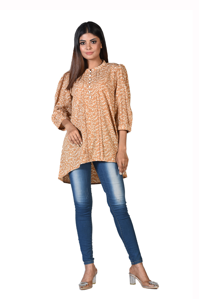 Brown Georgette Top