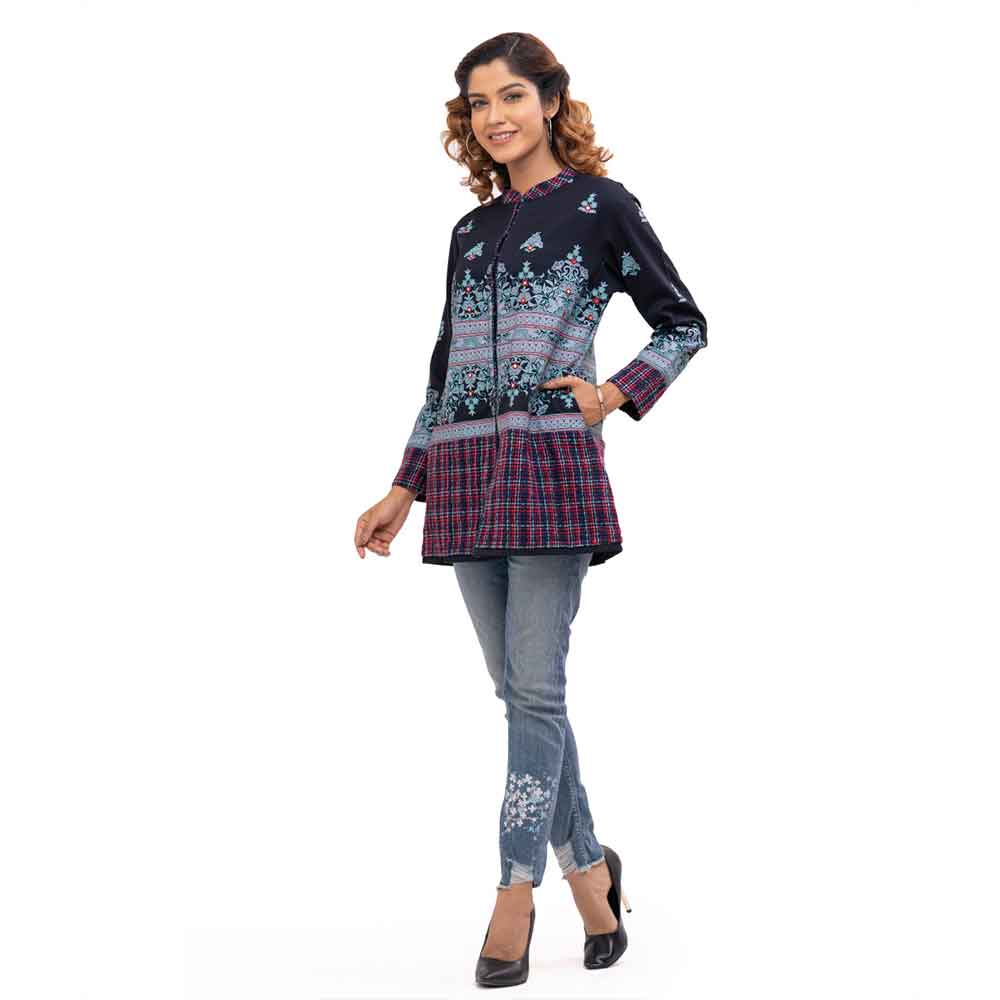 Blue Casual Jacket
