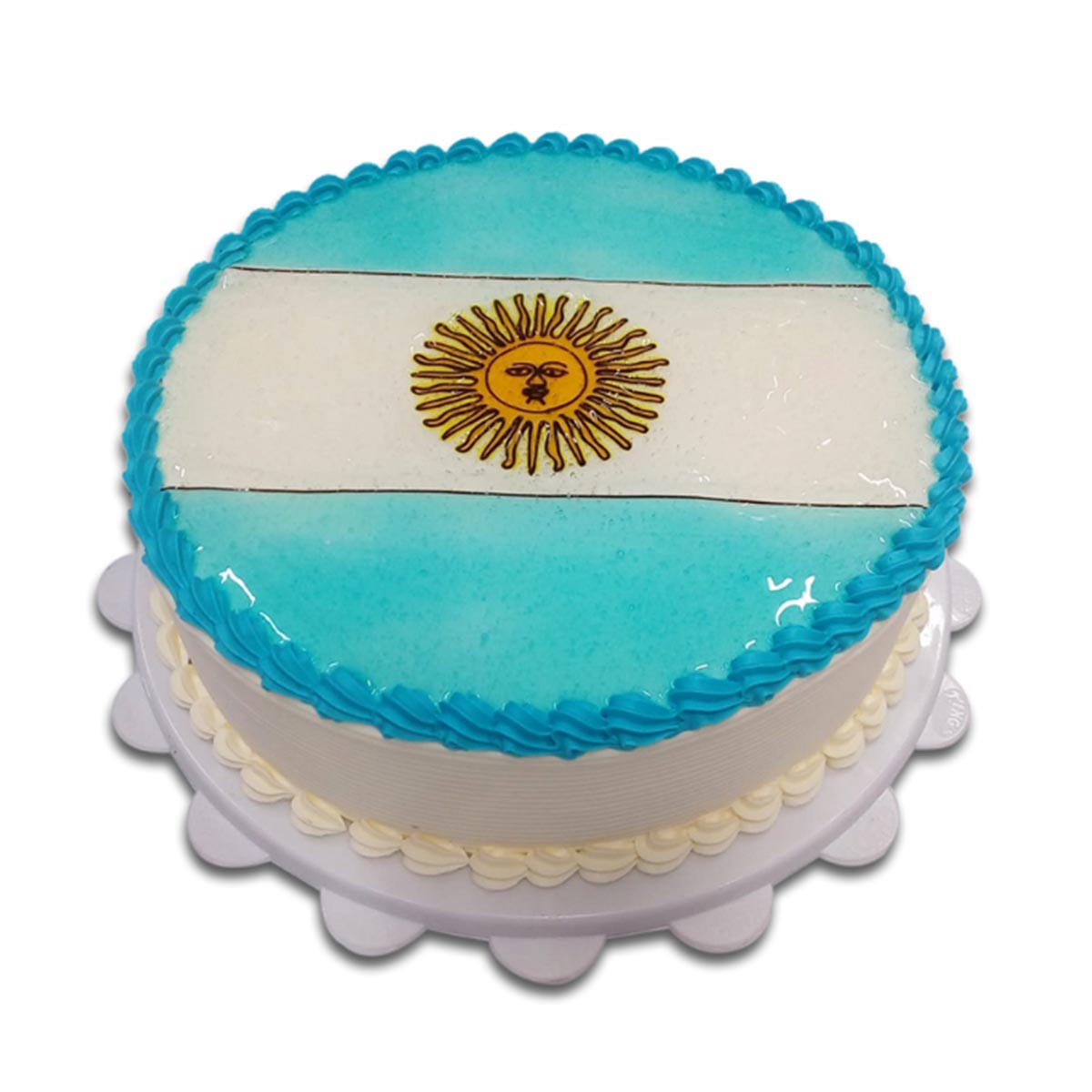 Argentina Flag Design Chocolate Cake