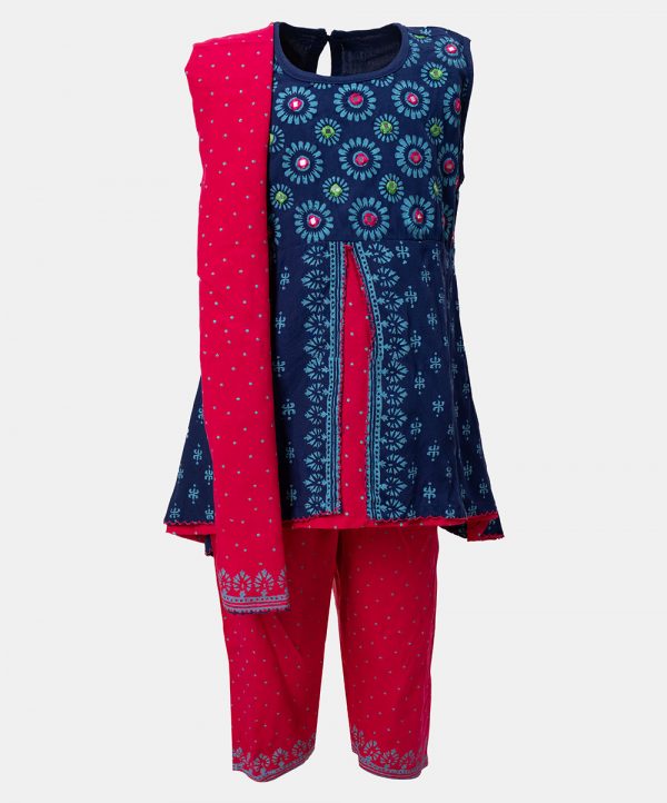 Blue Viscose Salwar Kameez