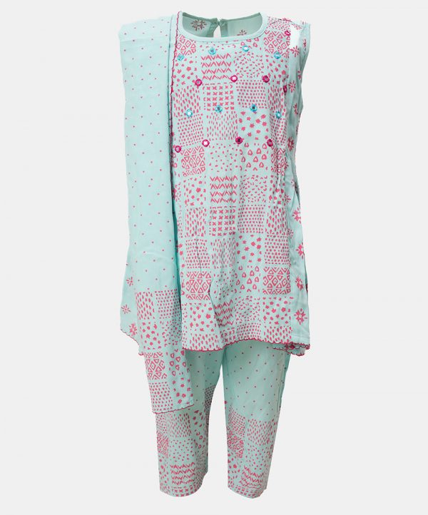 Sky Blue Viscose   Salwar Kameez