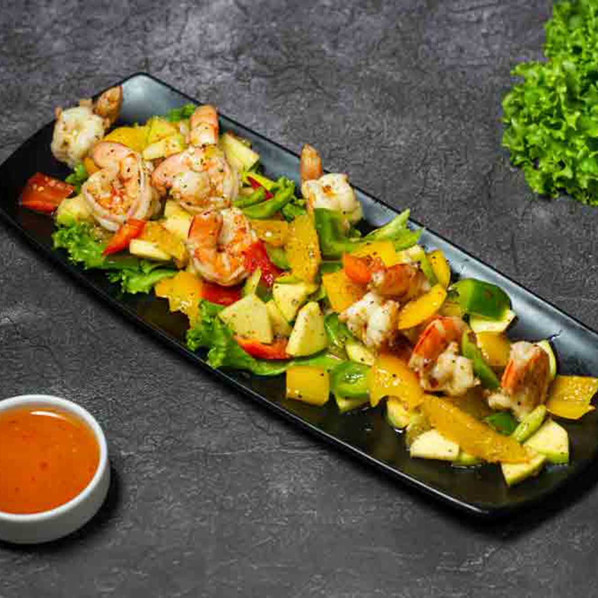 Shrimps Orange & Apple Salad