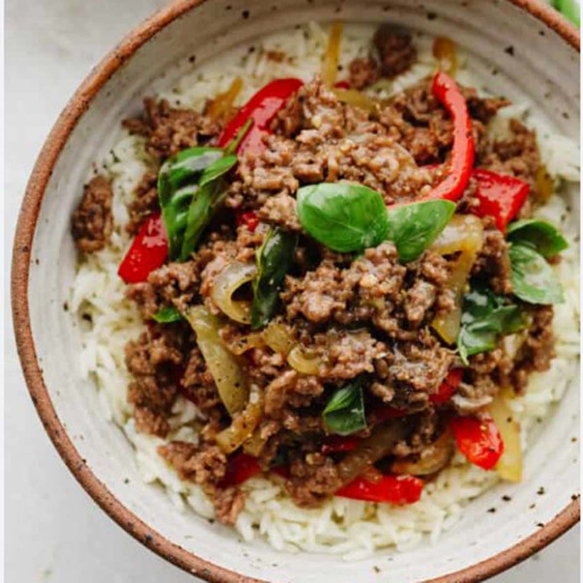THAI BEEF WITH BASIL LEAF