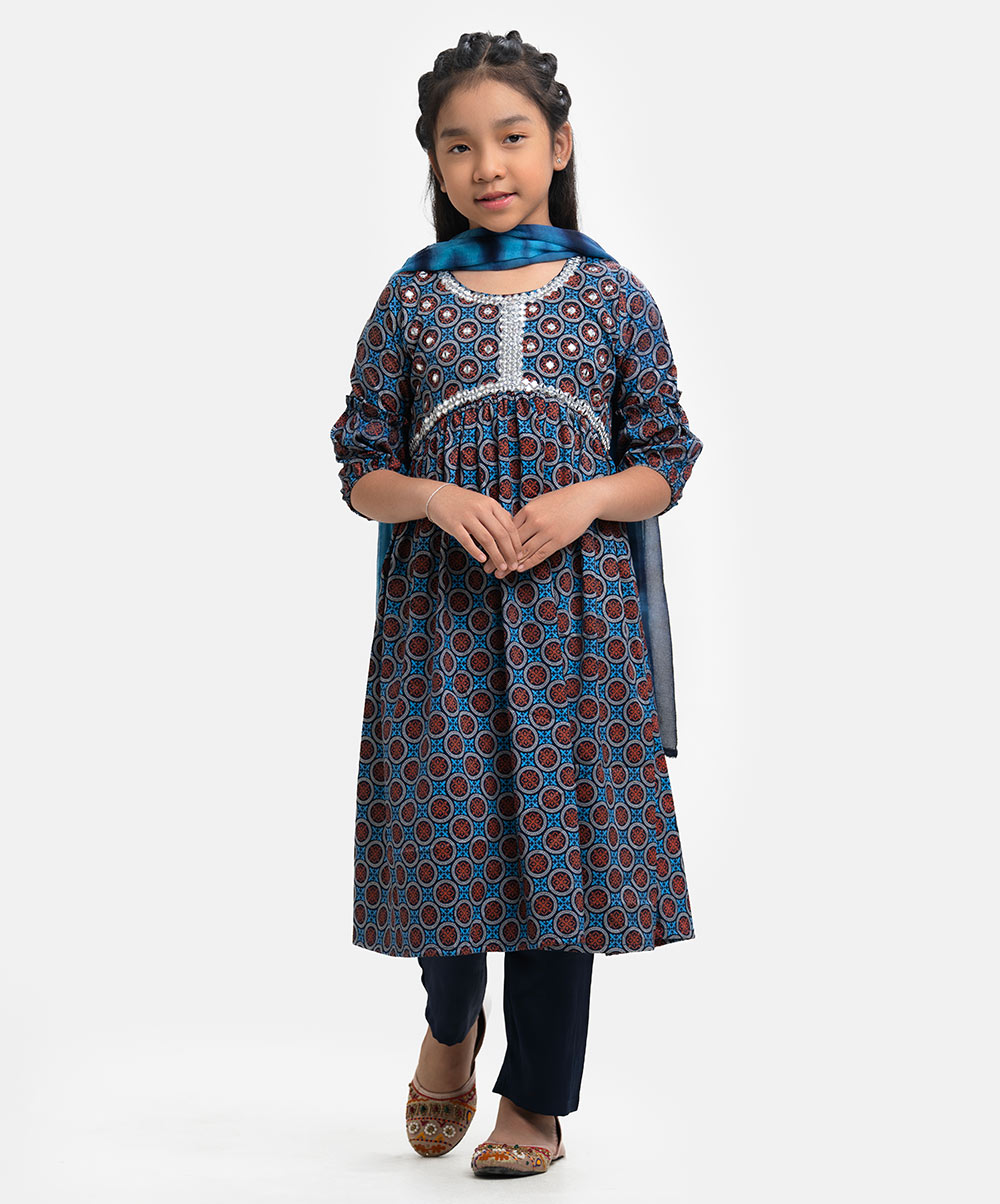 Blue Joom Long Salwar Kameez