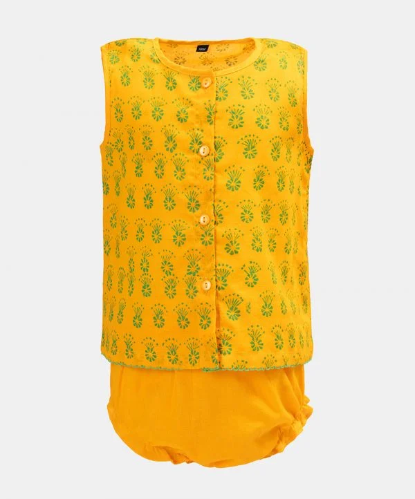 Yellow Cotton Newborns Nima Set