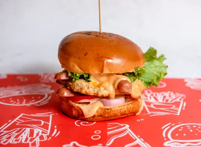 Chicken Sausage Burger