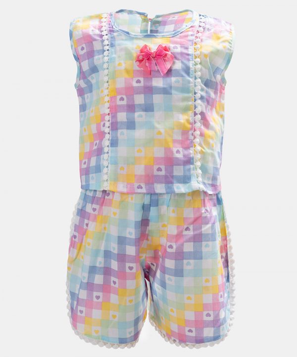 Printed Cotton Bottom Tops Set