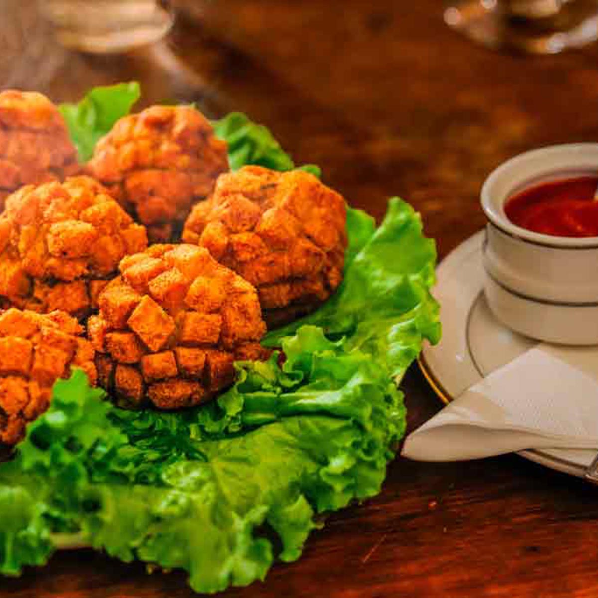 FRIED PRAWN BALL PALATE