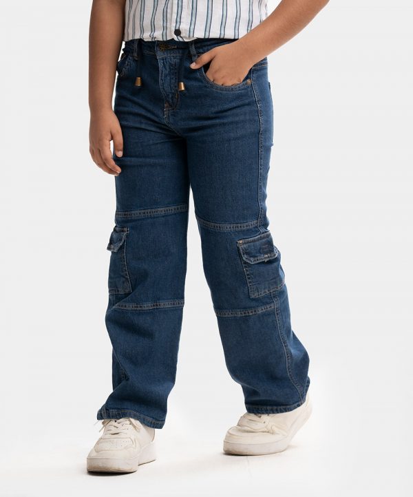 Blue Denim kids Cargo Pants