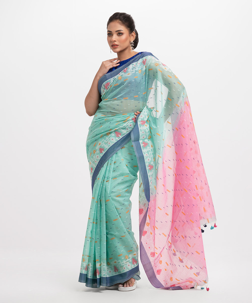 Printed Half-silk Saree