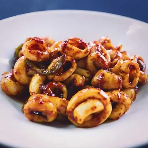 Stir Fried Calamari 🌶️ Calamari In Spicy Red Pepper Sauce