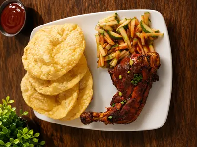 Luchi with Chicken Chaap