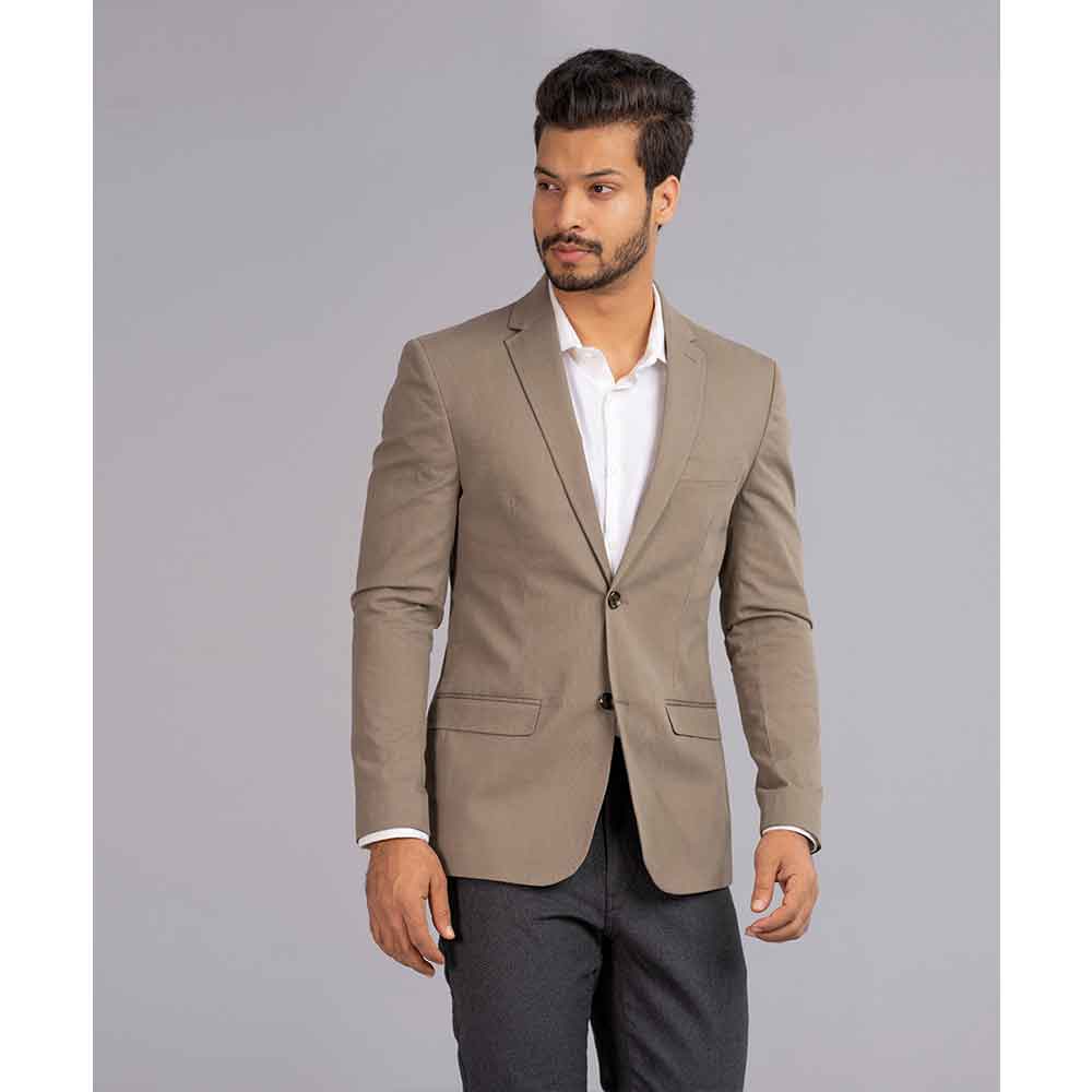 Olive Fitted Business Formal Blazer