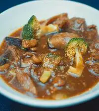 Beef & Broccoli In Black Bean Sauce A Black Bean Gravy Dish With Beef Slices And Broccoli Florets