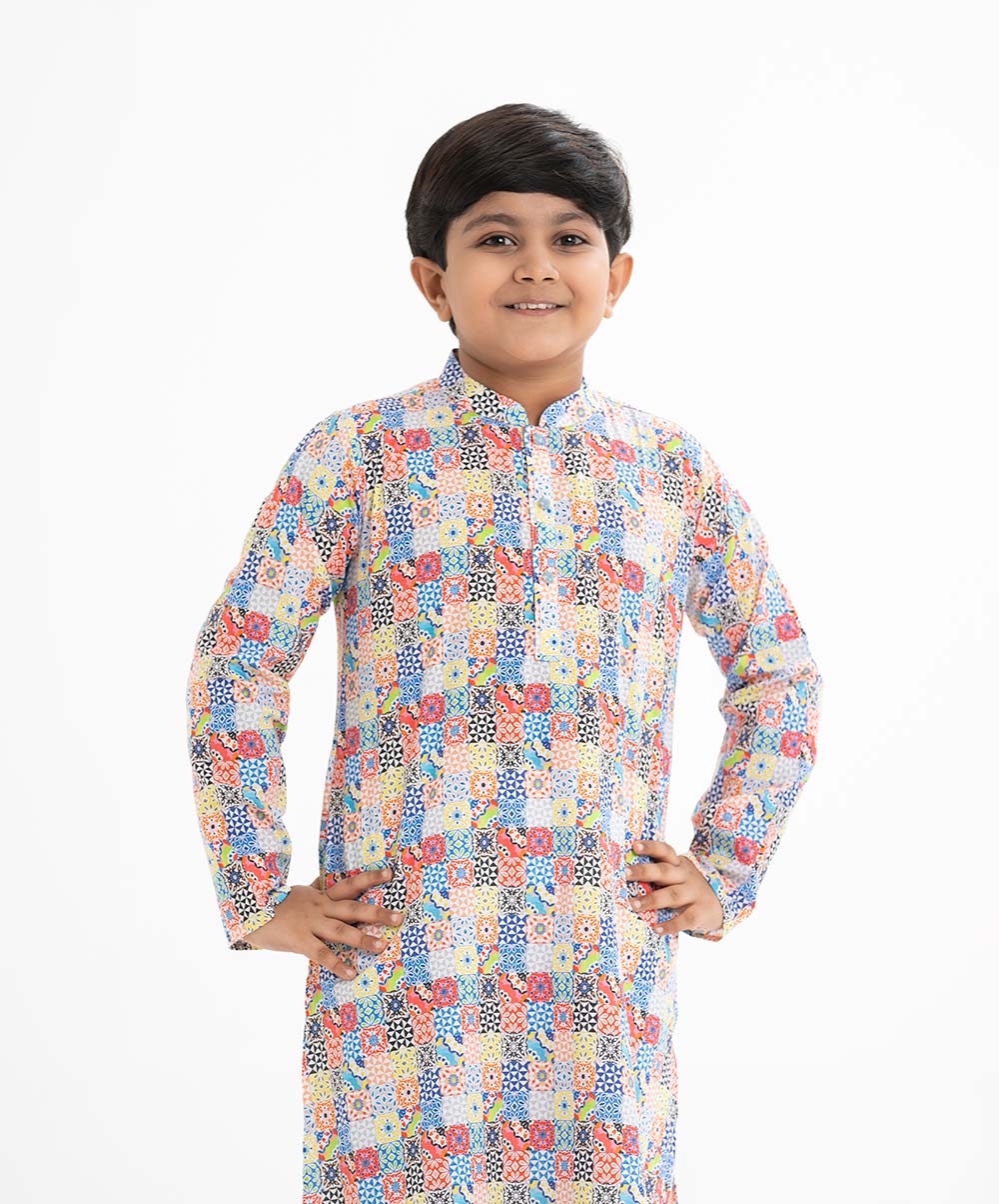Printed Cotton Panjabi